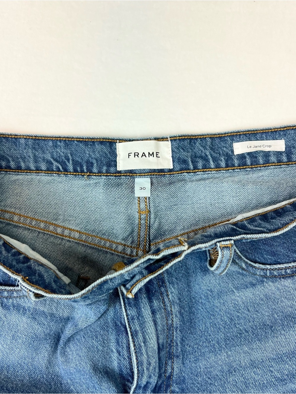 NWT Frame Le Jane Crop Jeans Womens 30 High Rise Straight Leg Denim $278 MSRP - Picture 9 of 9
